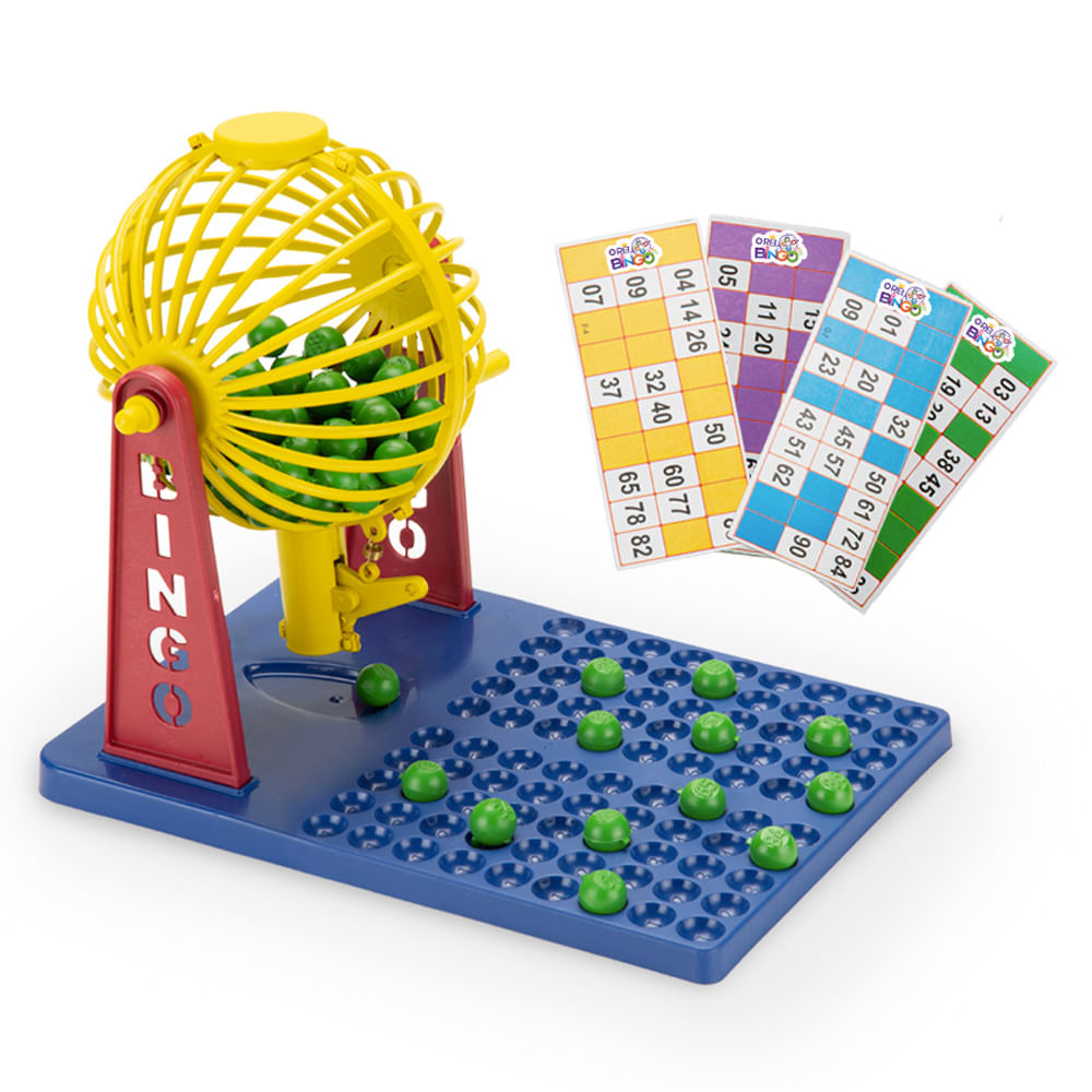 Jogo de Bingo Brinquedo Infantil com 48 Cartela e 88 bolinhas