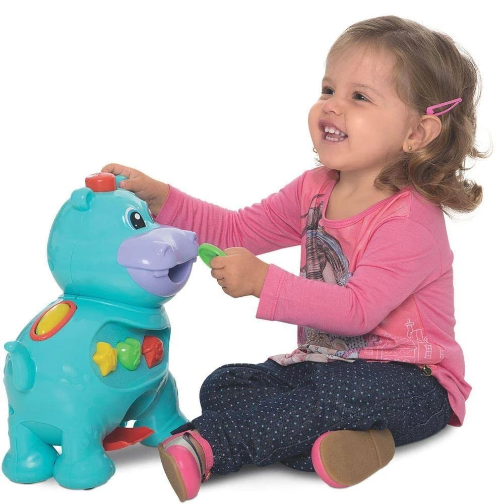 Brinquedo Educativo Amiguinho Comilão Hipopótamo - minipreco