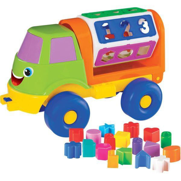 Brinquedos para Crianças / Primeira Viajem Caminhão Iveco Coletor de Lixo 