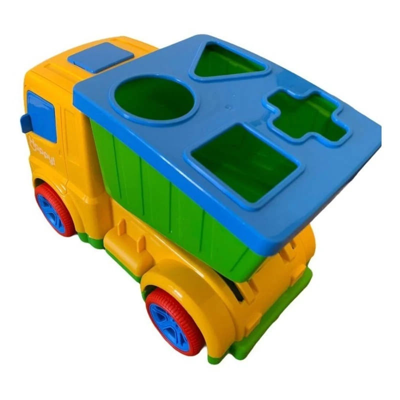 Kit 3 Caminhão Brinquedo Carrinho Infantil Madeira Plástico