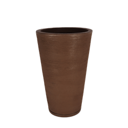 Vaso-Coluna-Redondo--Medio-Escovado-Marrom-234727