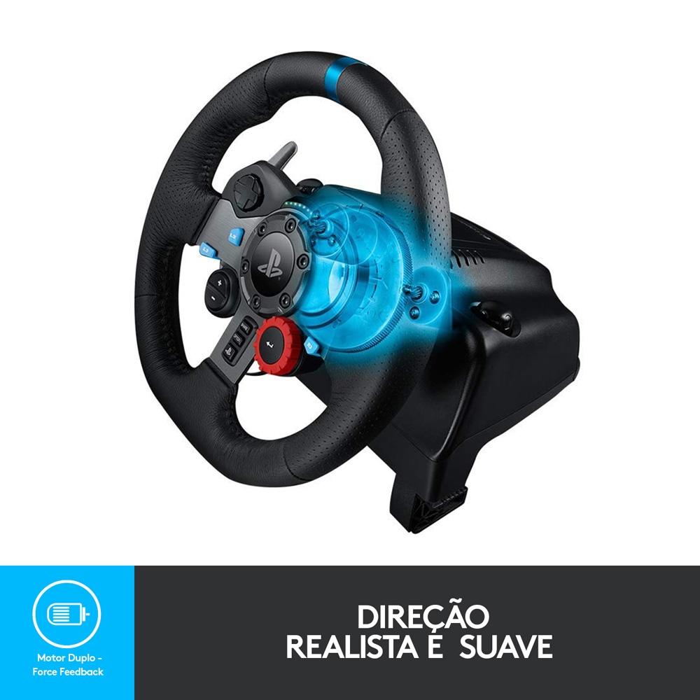 Volante Logitech G29 Driving Force para PS5, PS4, PS3 e PC - minipreco