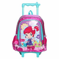 Mochila-Infantil-com-Rodinhas-Moranguinho-Pink-Luxcel-376545
