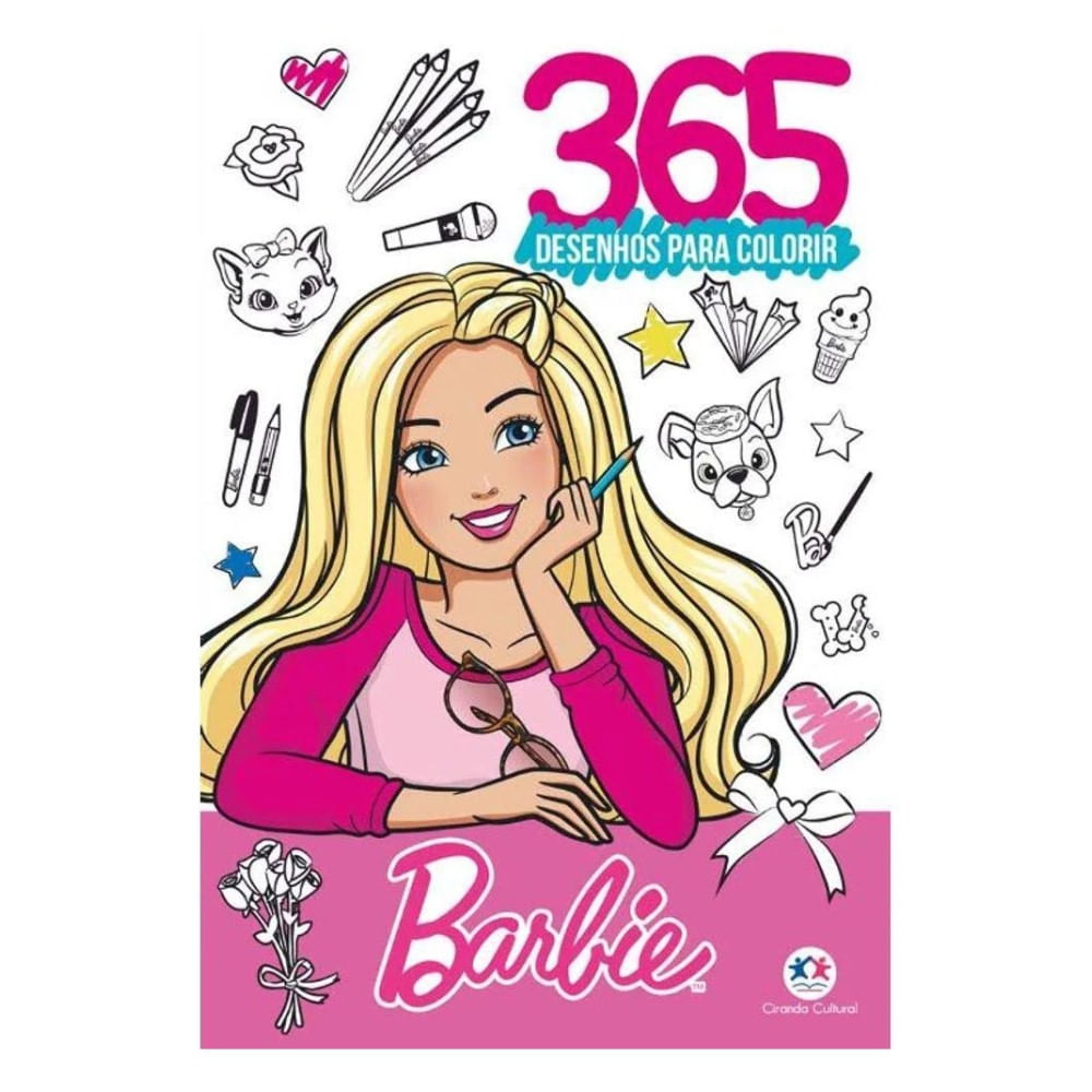 Livro 365 Atividades e Desenhos para Colorir Barbie | Tudo Em Casa,  Bricolagem e Itens diversos | Melhores Preços