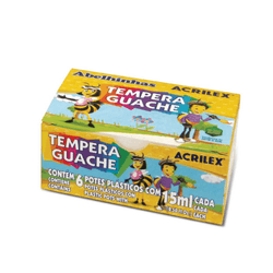 Tinta-Guache-6-Cores-15ml-Acrilex-873883