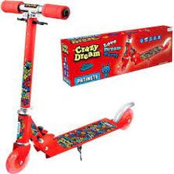 Patinete-crazy-dream-de-metal-dobravel-com-freio-traseiro---pe-apoio-E-luz-75X55X25CM-510419