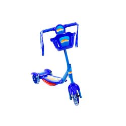 Patinete Infantil 3 Rodas com Cesta, Luz e Som -  SATYAM