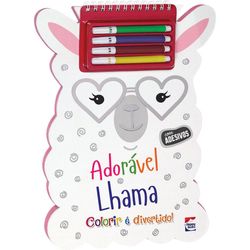 LIVRO-COLORIR-E-DIVERTIDO-ADORAVEL-LHAMA-305405-HAPPY-BOOKS-19196580