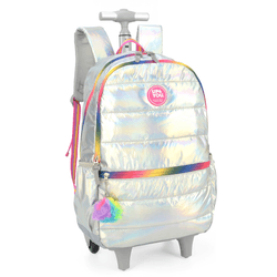 Mochila-Juvenil-com-Rodas-U4you-Holografico-Prata-19205780