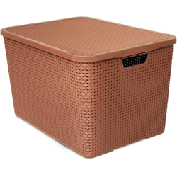 Caixa-Organizadora-Rattan-CTampa-Marrom-40L---TOYPLAST-462422