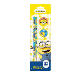 KIT-2-LAPIS-HB-APONTADOR-BORRACHA-MINIONS-905574-SUMMIT-19248072