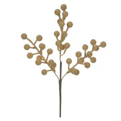 Pick-Natal-Berries-Dourado-Matte-25CM---DEA-19240741