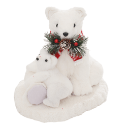 Enfeite-de-Natal-Urso-Polar-com-Filhote-de-Pelucia-26CM---BELA-FLOR-19201165