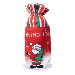 Porta-Garrafa-de-Natal-Papai-Noel-Happy-Vermelho-14CM---BELA-FLOR-19128278