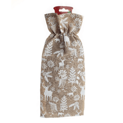 Porta-Garrafa-de-Natal-Dourada-30CM---BELA-FLOR-19128350