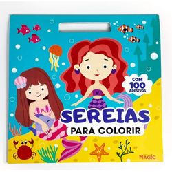 Livro-para-Colorir-com-100-Adesivos-Sereias---MAGIC-KIDS-19256947