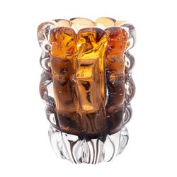 Vaso-Italy-de-Vidro-Ambar-Marrom-10X15CM---LYOR-19259627