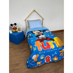 Edredom-com-Sherpa-Solteiro-Mickey-150X220CM---LEPPER-19261685