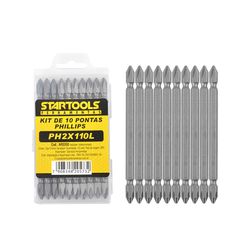 Kit-de-Ponteiras-Phillips-PH2X110L-10-Pecas---STARTOOLS-19264016