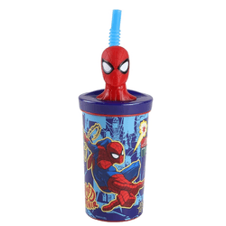 Copo-3D-com-Canudo-Homem-Aranha-Power-360ML---YANGZI-19265621