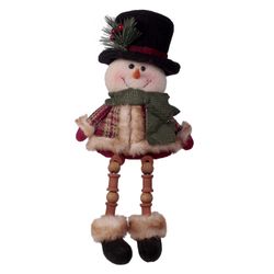 Enfeite-Natal-Pendurar-Boneco-Neve-Vermelho-Xadrez-36CM---DEA-19264745
