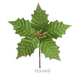 Flor-Natal-Aveludado-Glitter-Verde-18CM---DEA-19265271