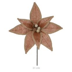Flor-Natal-Marrom-Dourado-31CM---DEA-19265253