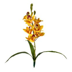 BUQUE-ORQUIDEA-CYMBIDIUM-AMARELO-9-FLORES-X2-48CM-43055AM-BELA-FLOR-19267524