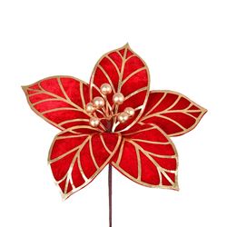 FLOR-NATAL-POINSETIA-VERMELHO-DOURADO-19CM-GRILLO-19268295