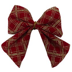 KIT-LACO-NATAL-XADREZ-VERMELHO-DOURADO-10CM-3UN-RIO-MASTER-19267113