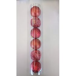 BOLA-NATAL-MISTA-DECORADA-VERMELHA-8CM-6UN-NT0300-NINGBO-JIAXIN-19250400