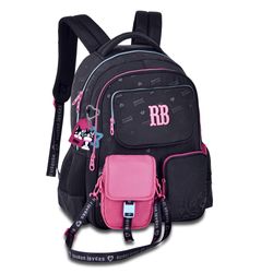 MOCHILA-JUVENIL-FEMININA-REBECA-BONBON-RB26223-PRETO-PINK-SEMAX-19275354