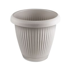 KIT-VASO-PRATO-CANELADO-REDONDO-32L-CINZA-896-USUAL-19219658