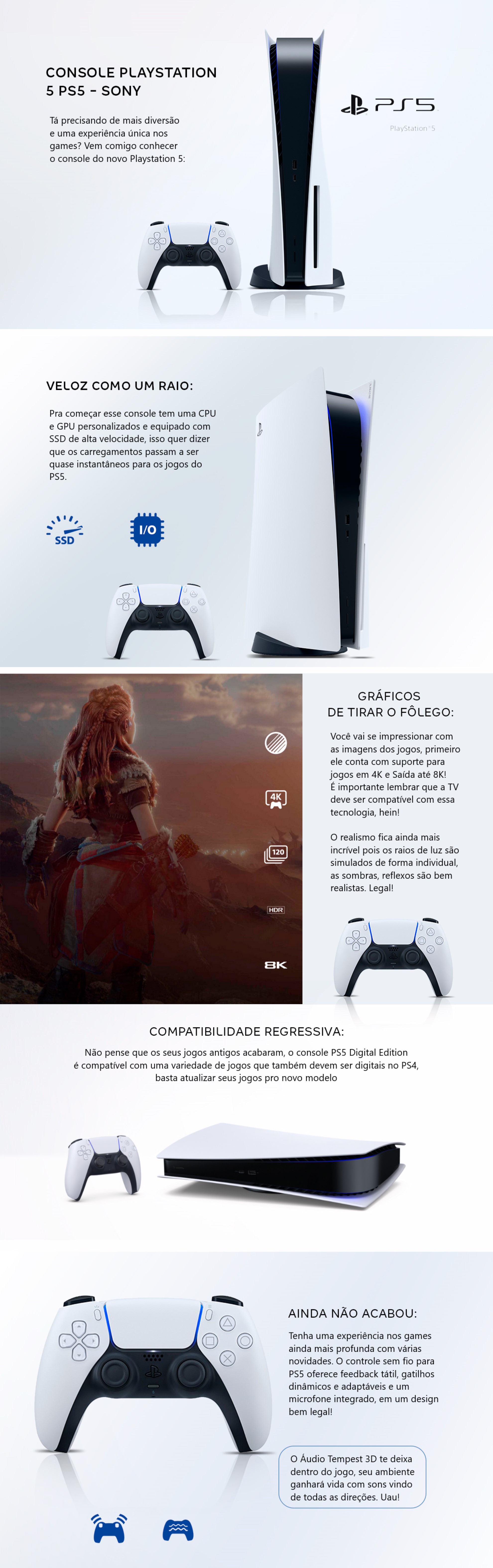 Playstation 5 Mídia Física Super Novo